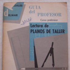 Libros de segunda mano: GUIA DEL PROFESOR - CURSO PRELIMINAR - LECTURA DE PLANOS DE TALLER - MANUALES DELMAR.